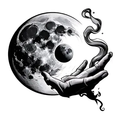 Phrase That Says As I Smoke I Ask The Moon To See You Again