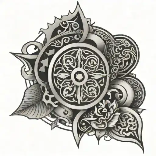 Turkish And Irish Symbols Integrated