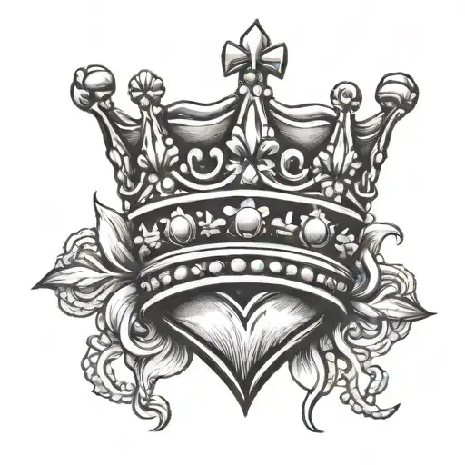 King Crown With Heart