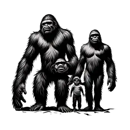 Sasquatch Family 2 Kids