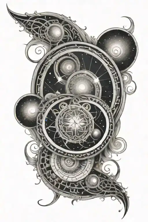 Crop Circle Spirals Milky Way