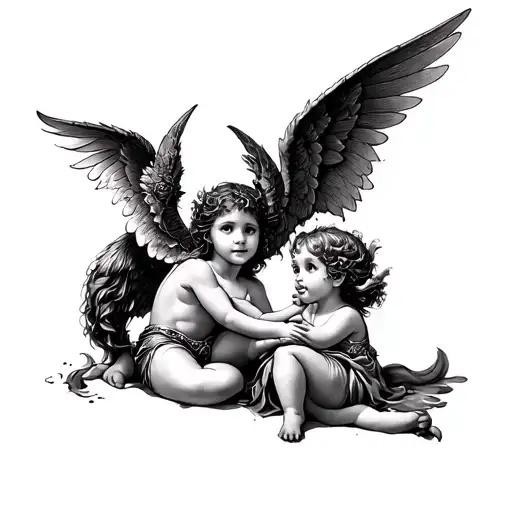 Diablito And An Little Angel