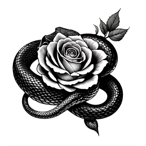 Snake And Rose