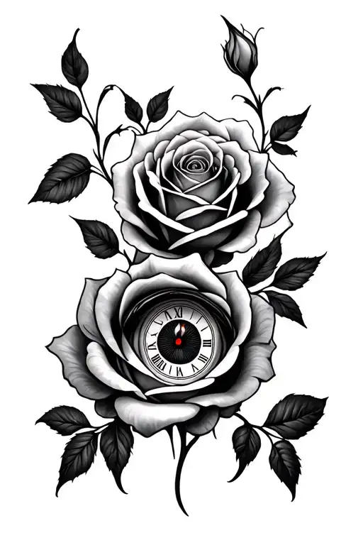 Clock Rose Eye