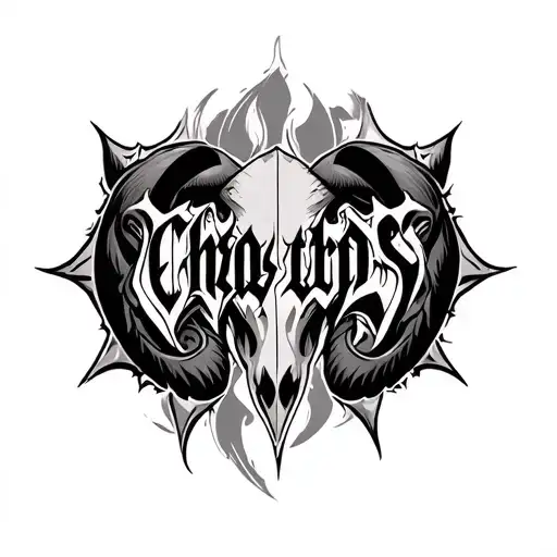 Chaos Metal Font Aries