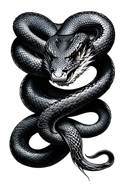 Japanese Snake Wrapped