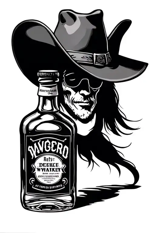 Whiskey Bottle Cowboy Hat