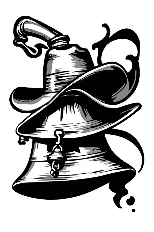 Bells Whiskey Bottle Cowboy Hat Surrounded