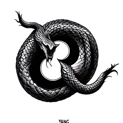 Yang Symbol Ying Snake
