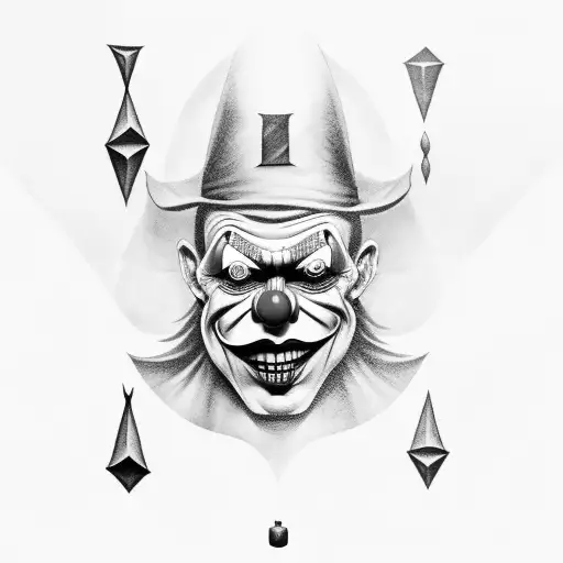 Evil Clown And Rune Stones