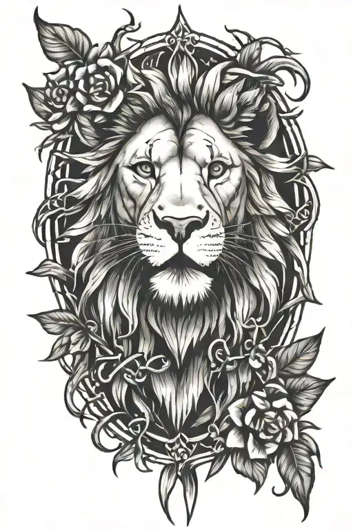 Lion Lamb Crown Of Thorns