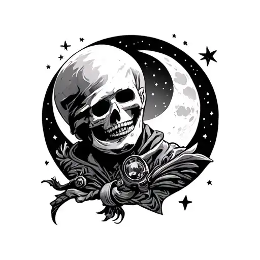 Excutioner And Moon And Stars