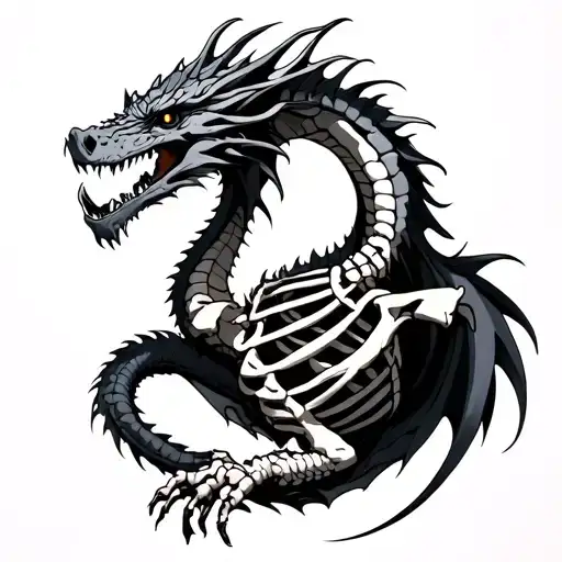 Dragon And Skeleton