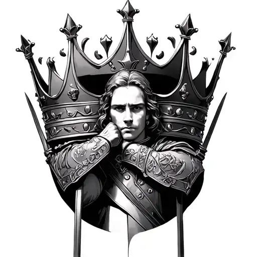 Soldier In Battle For Queen's Crown