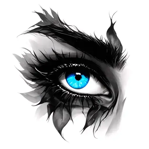 Black Pink With Blue Eyes