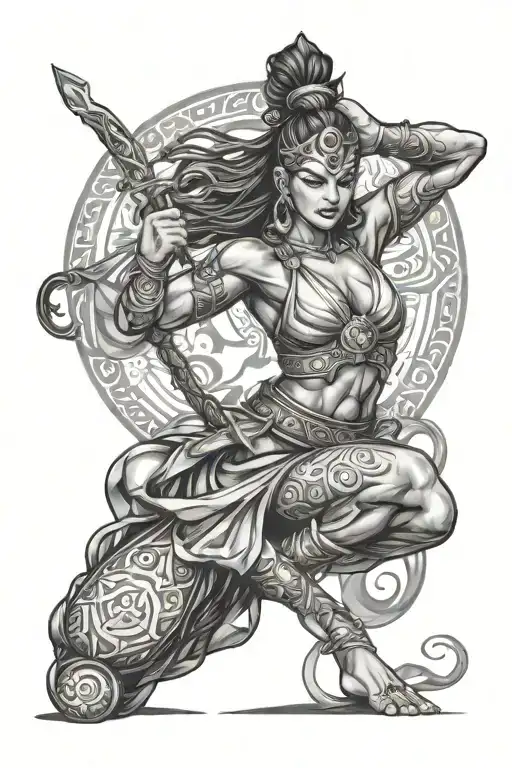 Fitness Yoga Warrior