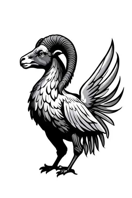 Lfc Liverbird With A Ram And Gemini