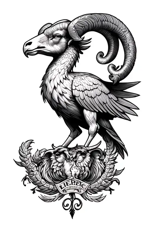 Lfc Liverbird Protecting A Ram And Gemini