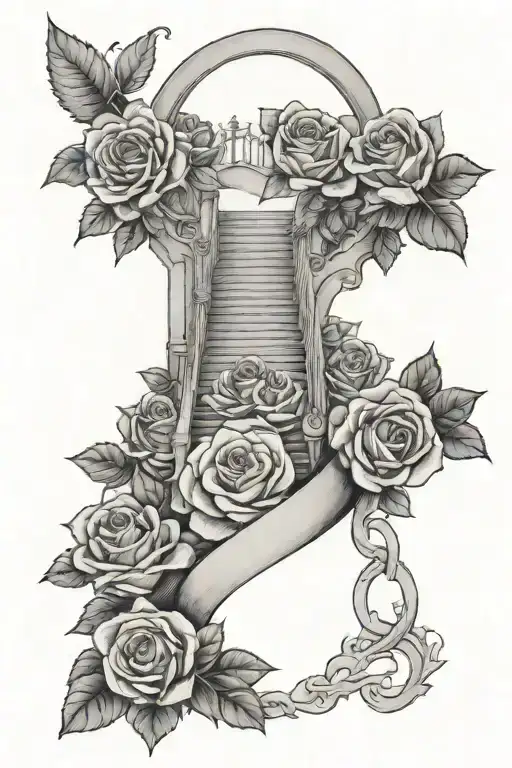 Stairway To Heaven With Roses