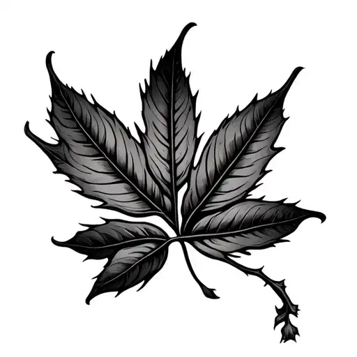 Leaf Falling Off Of Tree