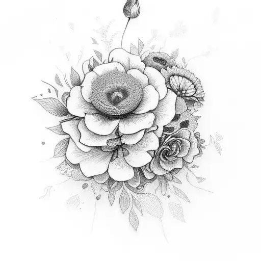 A Vibrant Bouquet Of Flowers Sprouting From An Open Book