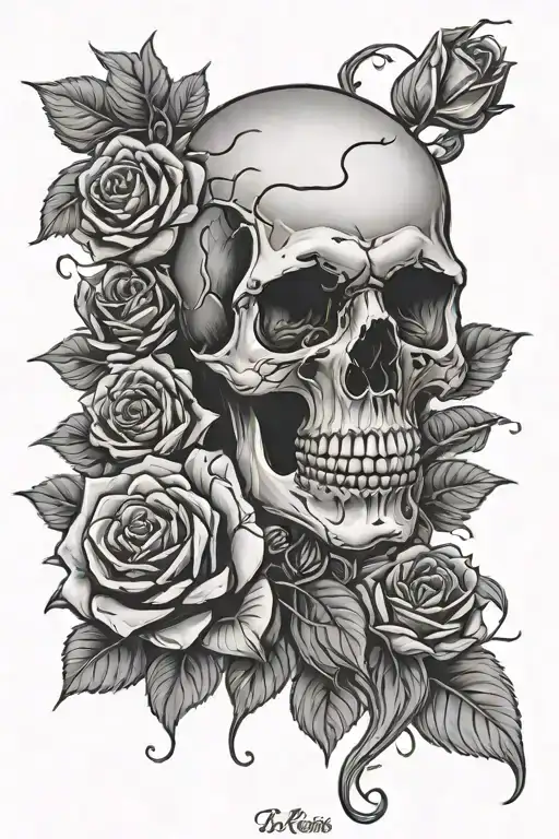 Skull And Roses