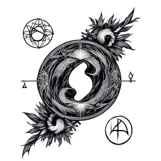 Diana Pieces Zodiac Symbols Combined