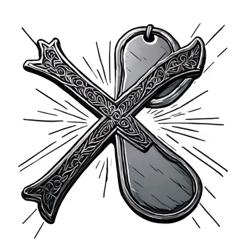 Cross Dog Tags