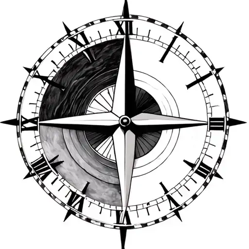 Half Compass Half Clock Embedded