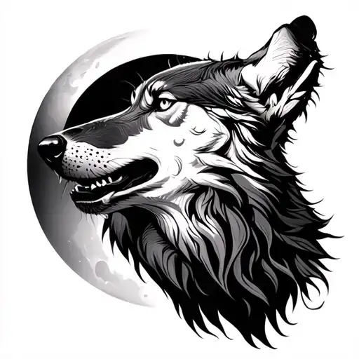 Wolf Howling At The Moon