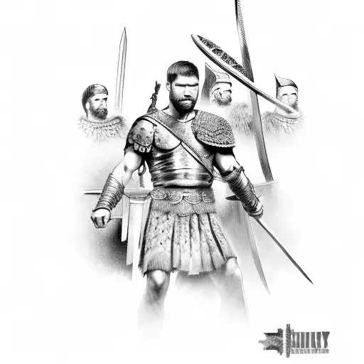Spartacus And Roman Army