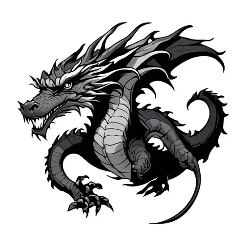 Dragon And Combat Sign