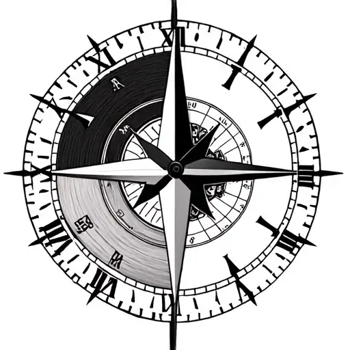 Half Compass Half Clock Embedded