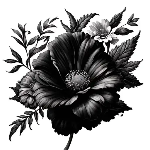 July And April Birth Flower Sleeve