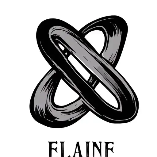 Elaine Name In Infinite Symbol Tattoo