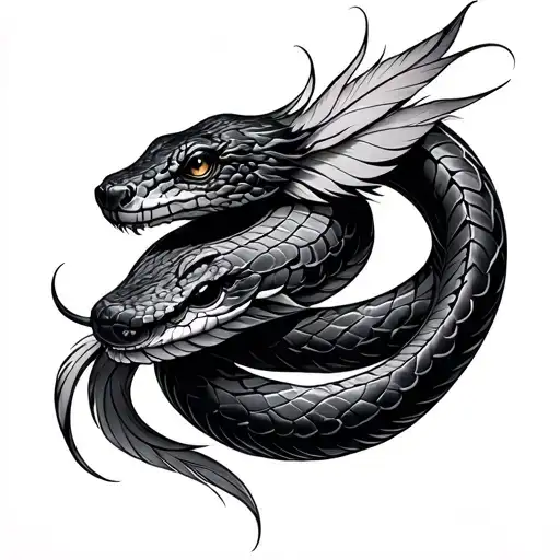 Feathered Color Snake