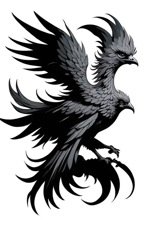 Rising Phoenix Bird
