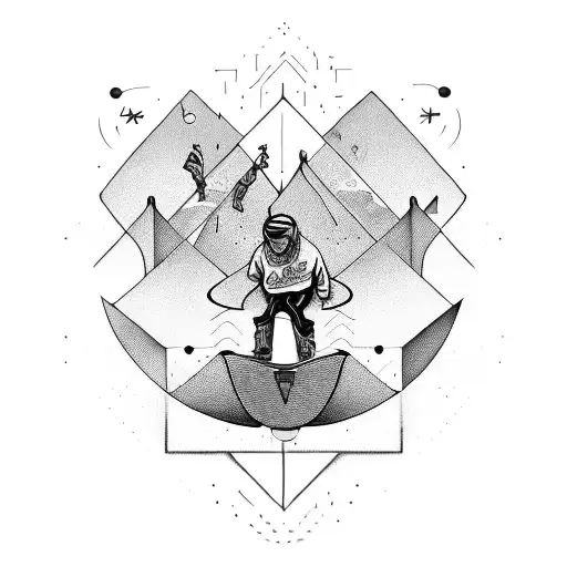 An Energetic Design Featuring A Skateboarder With Adhd Symbol Incorporated