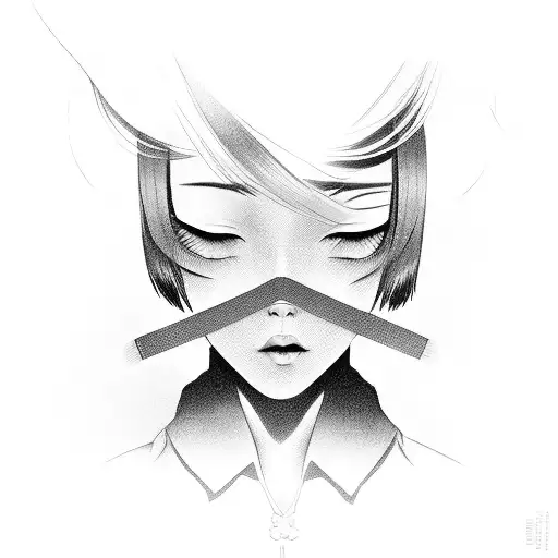 Black Hair Japanese Girl With Bob Cut