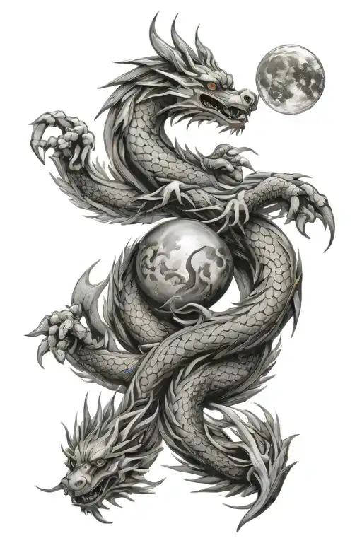 Moon And Dragon