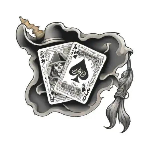 Western And Ace Card