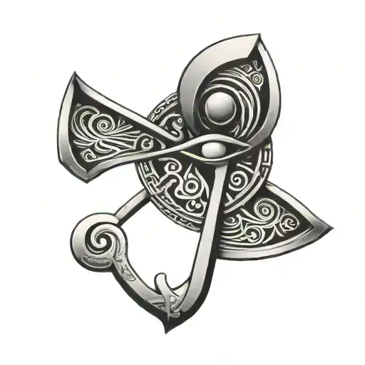 Ankh With Eye Of Horus