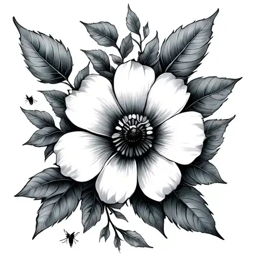 Flower Bugs Leaves Vine