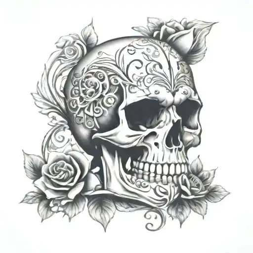Skull And Hourglass