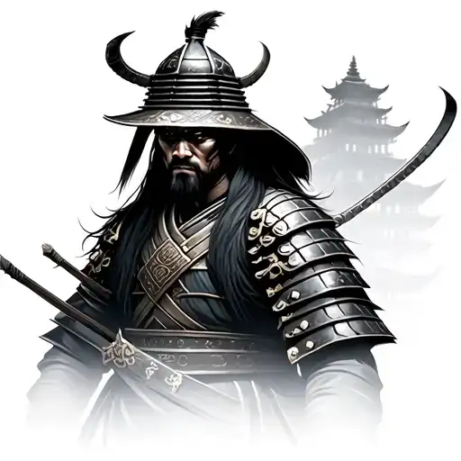 Samurai Behind El Temple