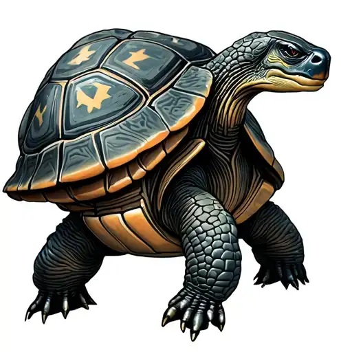 Leon With Military Turtle With Wheel