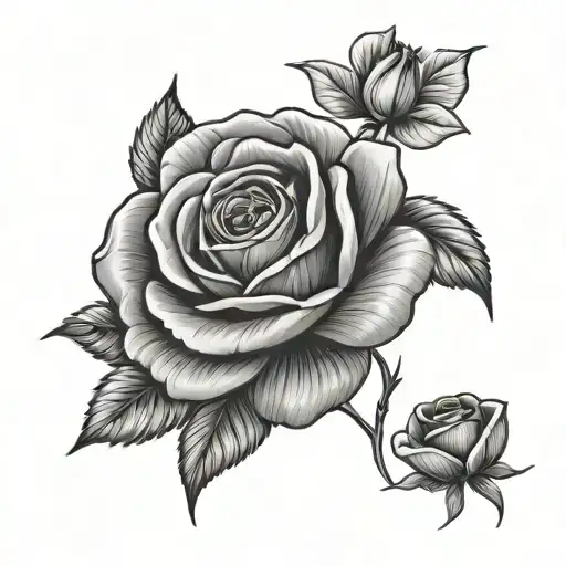 Rose And Poppy Flower