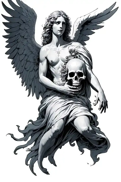 Angel Fighting Death