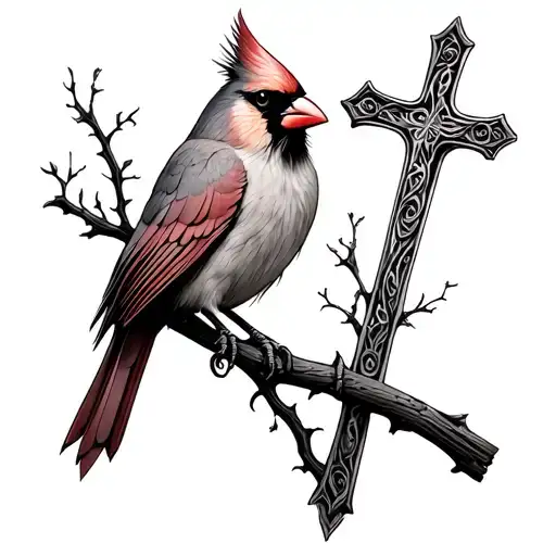 Cardinal And Cross
