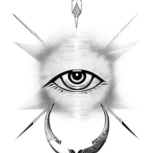 Design An Evil Eye With Gaming Symbols As The Iris